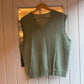 1980s Green Wool Knitted Tank Top Vest