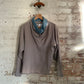 1960s Unusual Beige Knitted Jumper Top