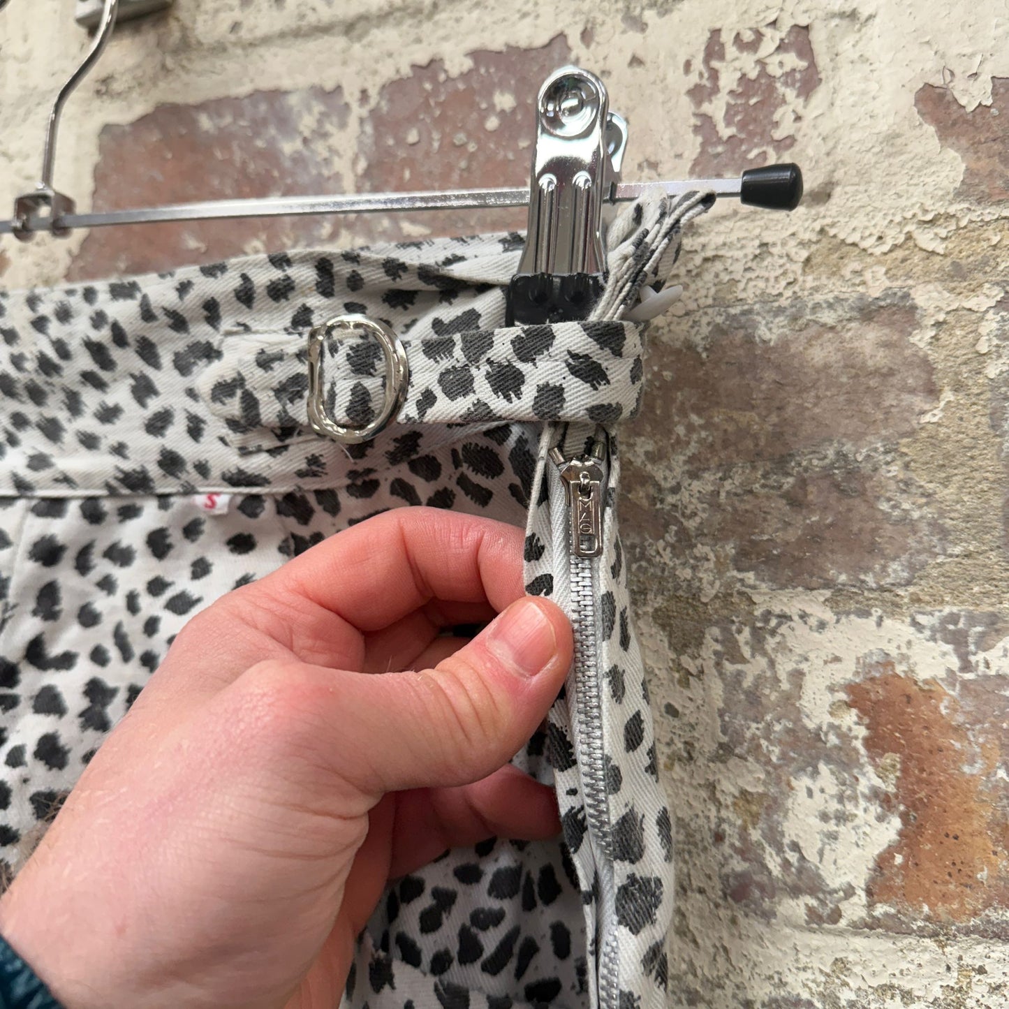 1960s British Leopard Graphic Cotton Trousers
