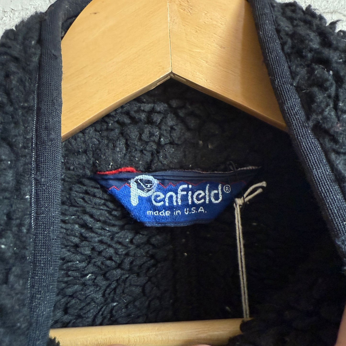 1990s Black Penfield Fleece Zip Jacket