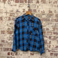 1980s Blue St Michaels Checkered Button Up Shirt
