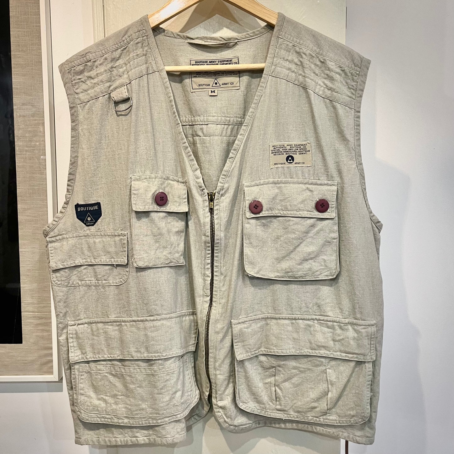 1980s Army Equipment Utility Gilet Vest