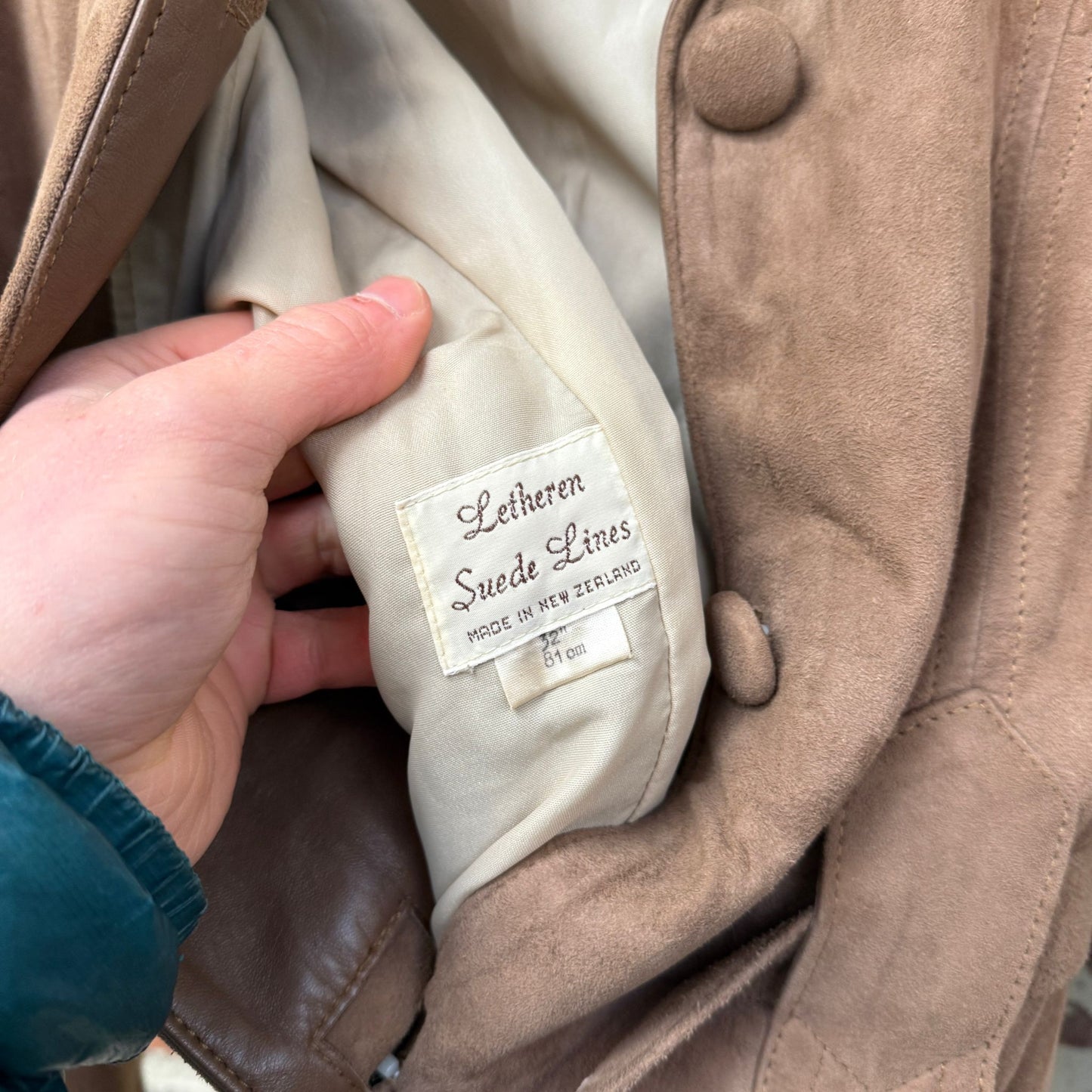 1970s Brown Belted Suede Leather Jacket