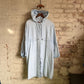 1980s Blue Denim 'Clock House' Unusual Design Hooded Jacket