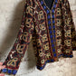 1980s Past Times Beaded Blazer Jacket Blouse