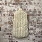 1980s Cream British Padded Slumber-down Gilet