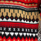 1960s Red Patterned Knitted Jumper
