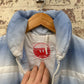 1980s Blue Padded Patterned Ski Jacket