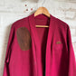 1950s Maroon Wool Shooting Cardigan Jumper