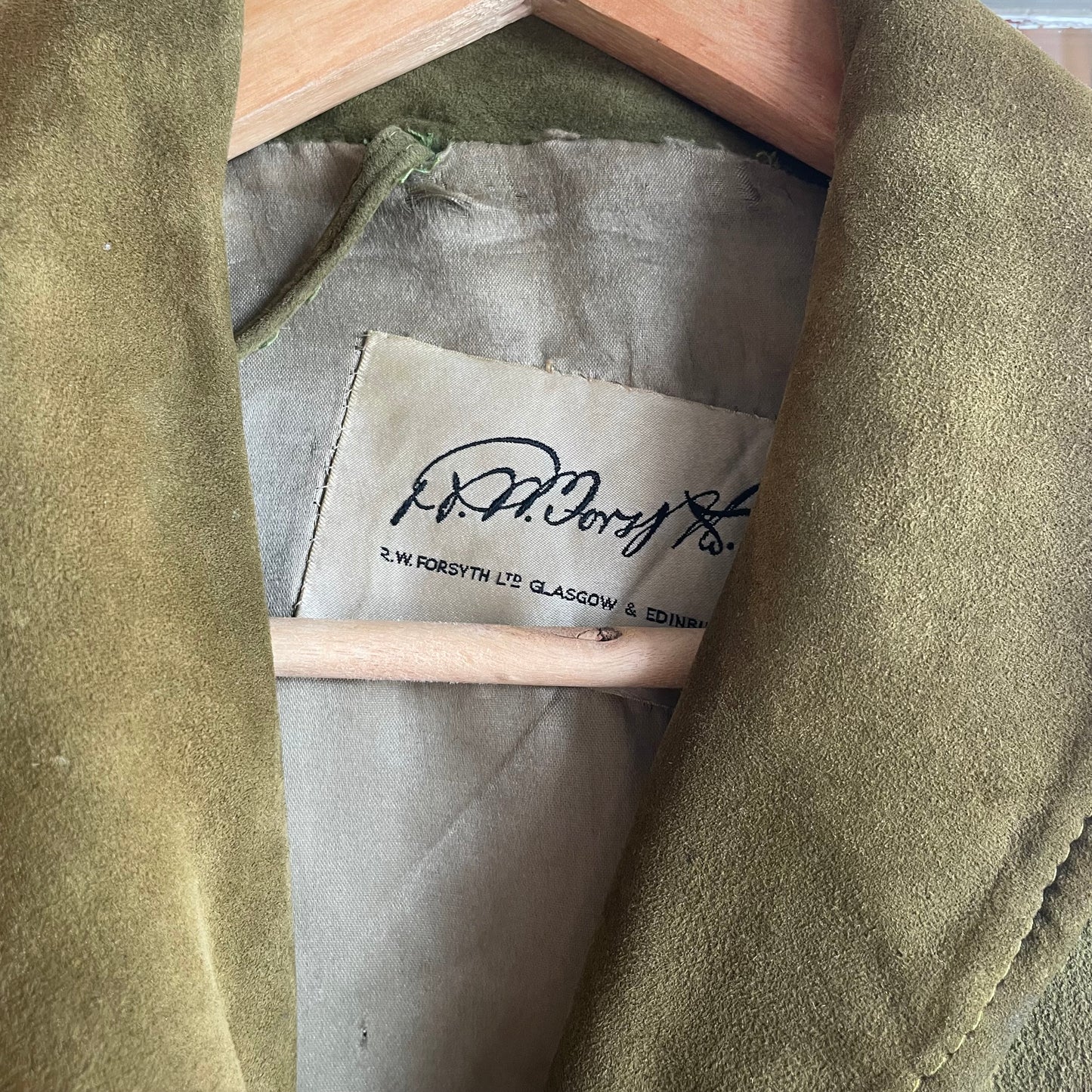 1960s Green Suede Leather Mid Jacket
