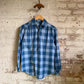 1980s Blue Checkered Button Shirt