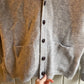 1960s Grey Wool Buttoned Knitted Cardigan