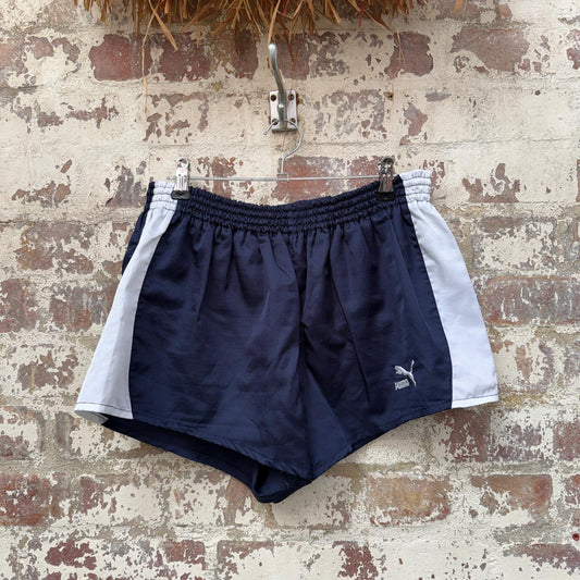 1980s Navy Sprinter Puma Shorts