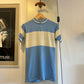 1960s Baby Blue Italian Cycling Zip Shirt