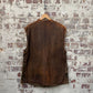1940s British Military Leather Jerkin Gilet Jacket