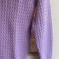 1950s Lilac Purple Wool Knitted Jumper