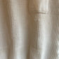 1970s White Netting Waffle Polo Shirt Top