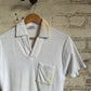 1970s White St Michaels Towelling Polo Shirt