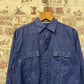 1980s Navy Button Up Shirt Jacket