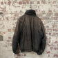 1980s Black Faded Leather St Michael Jacket