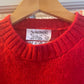 1980s Red Wool Knitted Jumper