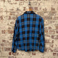 1980s Blue St Michaels Checkered Button Up Shirt