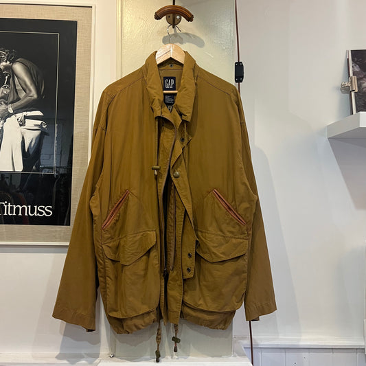 1990s Tan Gap Cotton Military Style jacket