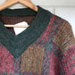 1970s Checkered Knitted Jumper
