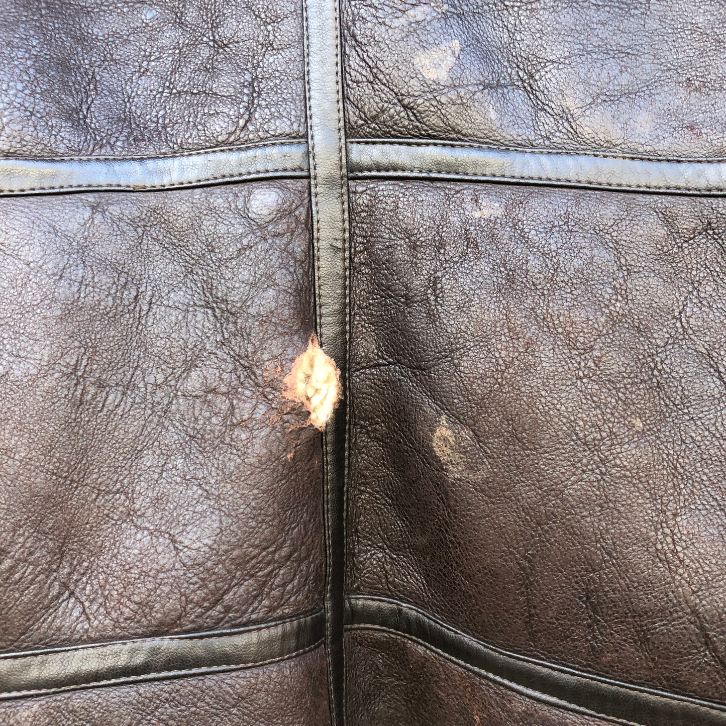 1980s Brown leather Shearling Flight Aviator Jacket