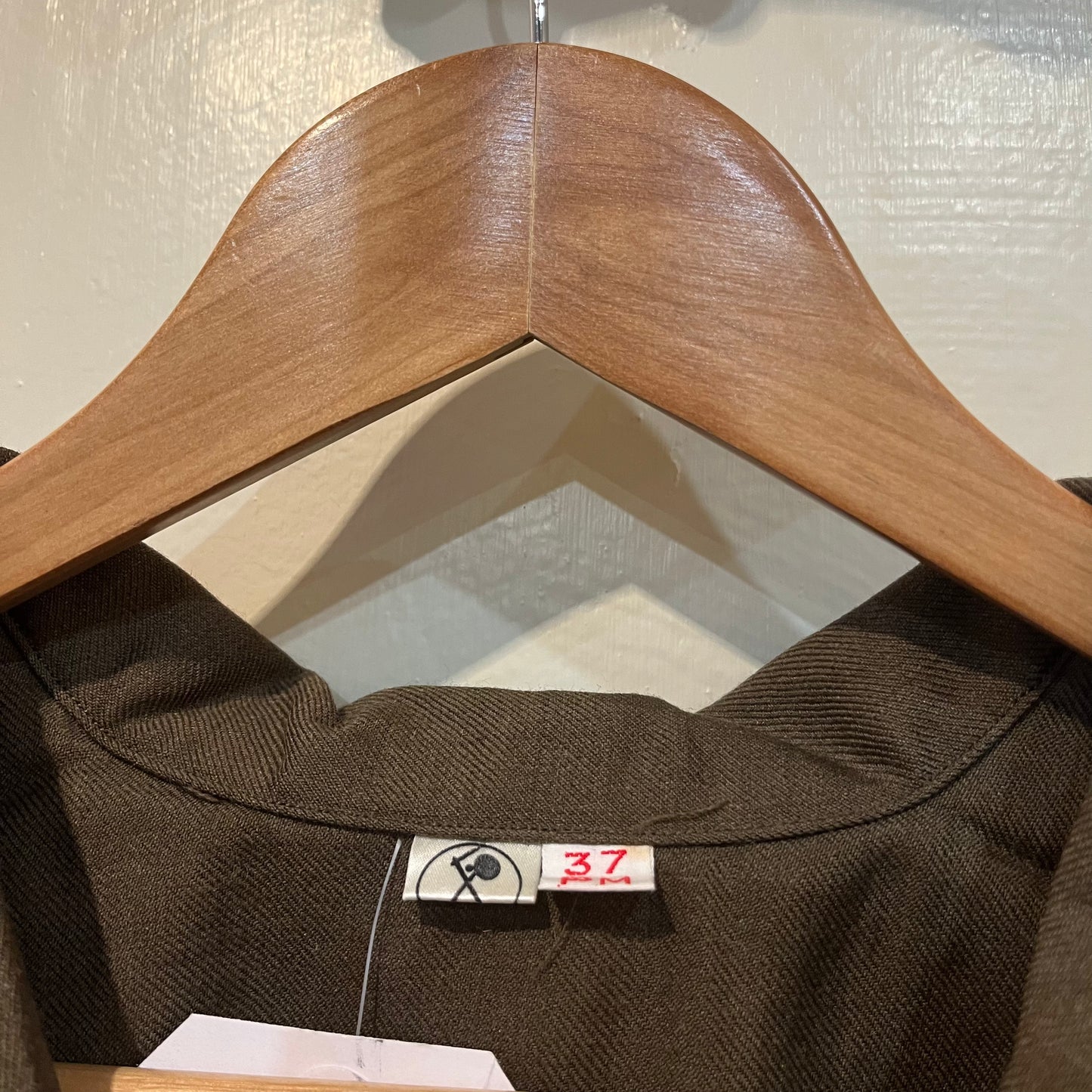 Dark Green Button Down Military Shirt
