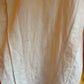 1980s White and Yellow Linen Button Blouse