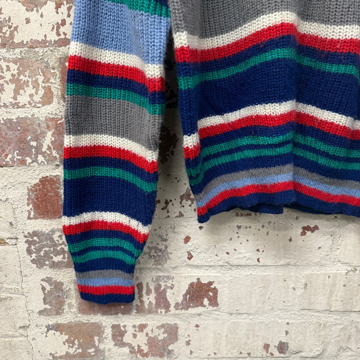 1980s Lee Stripe Knitted Wool Jumper