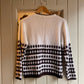 1970s White St Michael’s Knitted Patterned Jumper