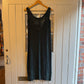 1970s Green Striped Miss Selfridge Long Dress
