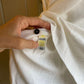 1970s White Italian Dead Stock Knitted Polo Shirt Top