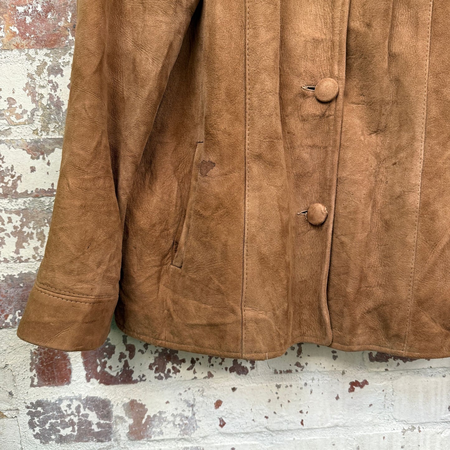 1960s Brown Canadian Suede Leather Jacket