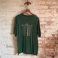 1990s Dark Green Graphic Bingo Tour T-Shirt