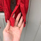 1980s Red Levi's Cotton Detail Jacket