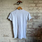 1970s White Raglan Blank Cotton T-shirt