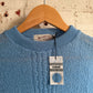 1950s Baby Blue Dead Stock Knitted Cable Jumper
