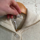 1950s Cream Knitted Cardigan Button Jumper