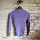 1970s Lilac Purple Knitted Cable Jumper