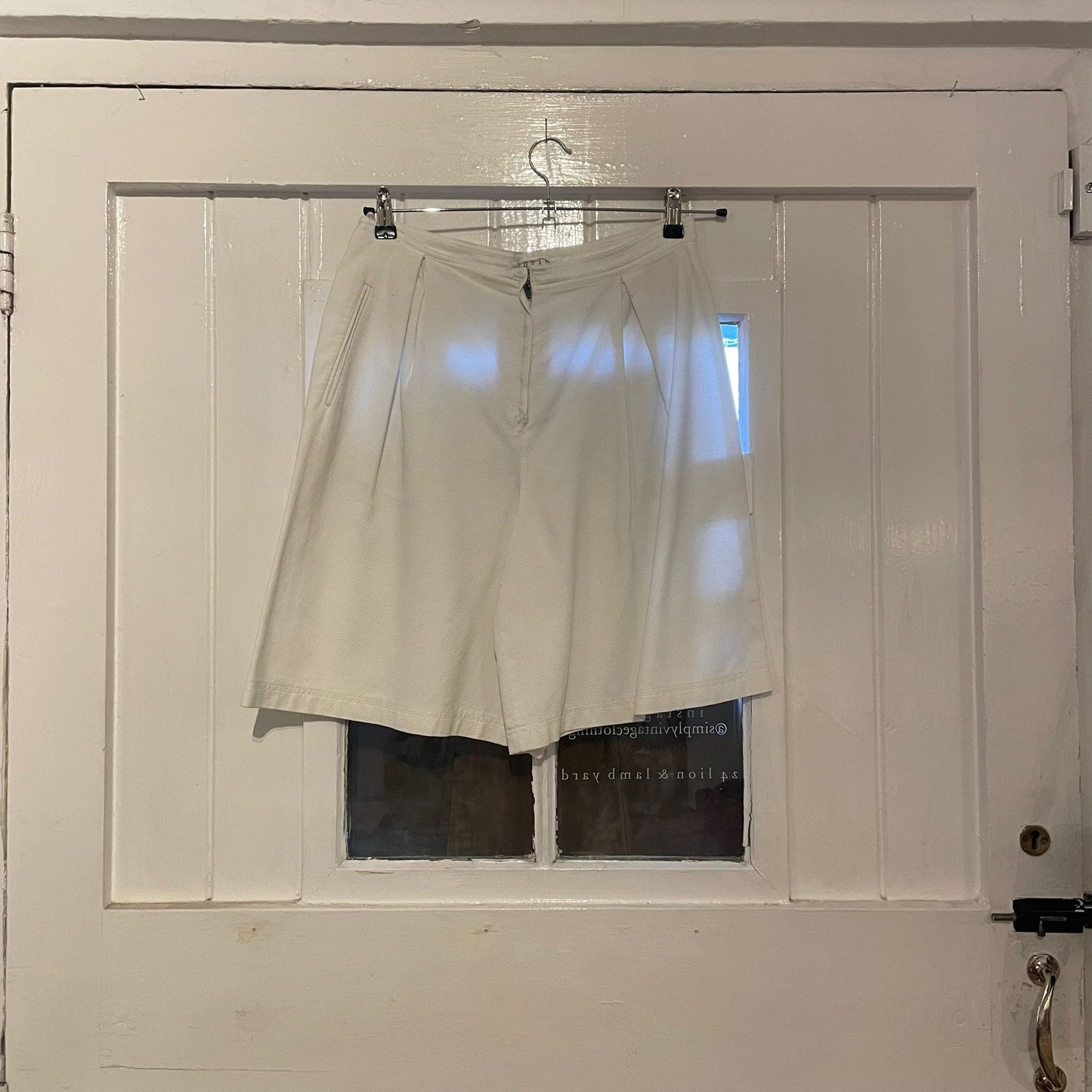 1980s White Cotton Tennis Shorts