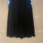 1990s Hobbs Black Pleated Skirt