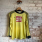 1980s Yellow Adidas Ventex Football Shirt