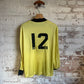 1980s Yellow Adidas Ventex Football Shirt