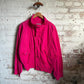 1980s Pink Cotton Design Bomber Jacket