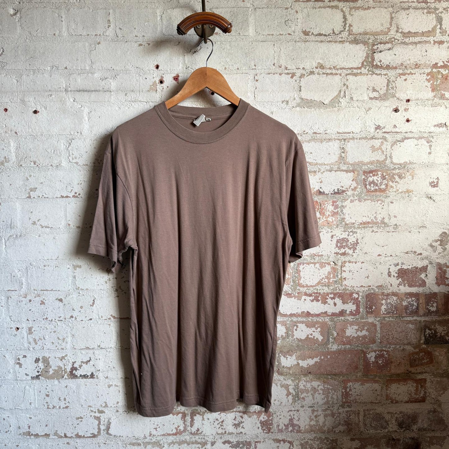 1990s Brown Blank Cotton T-shirt