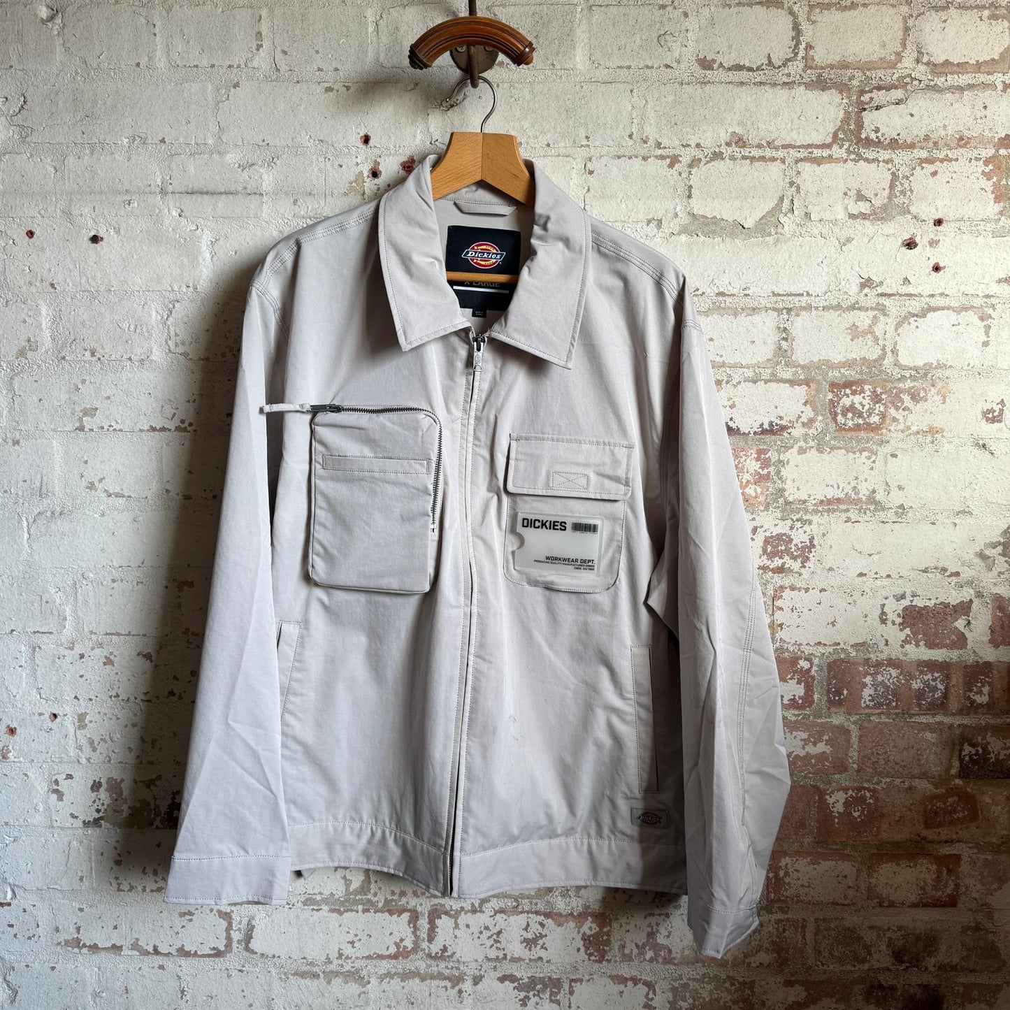 Beige Dickies Work Style Harrington Jacket