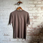 1990s Brown Blank Cotton T-shirt